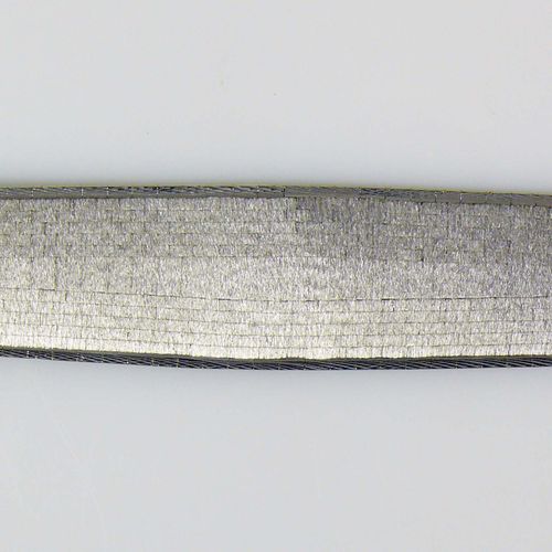 Null Armband 18ct WG; feingliedriger Dekor, z.T. Mattiert; L: 19 cm; 78,9g