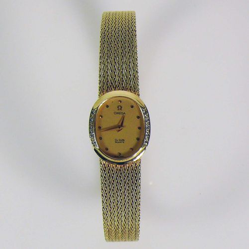 Null Reloj de pulsera OMEGA de señora De Ville; cuarzo; caja y correa milanesa d&hellip;