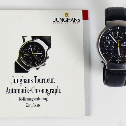 Null JUNGHANS TOURNEUR男士自动计时腕表；1997年出品；型号27/4712；序列号0160；动力储存44小时；旋入式表冠；ETA''Val&hellip;