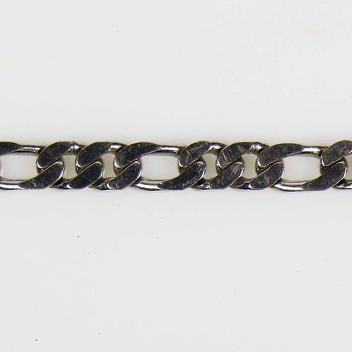 Null Bracelet 18ct WG ; chaîne en boucle ; L : 20 cm ; 59g