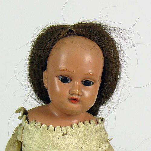 Null Old Schildkröt doll (around 1900) celluloid head with painted eyes and lips&hellip;