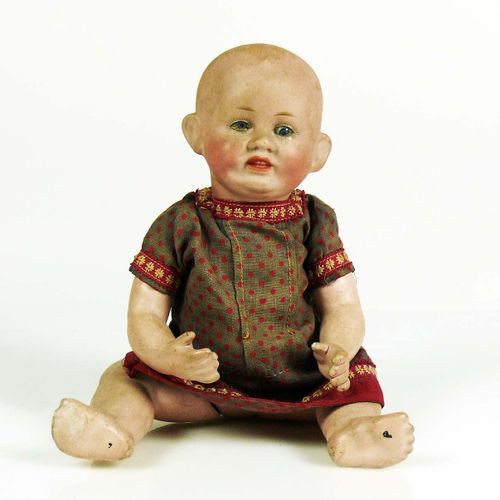 Null Poupée bébé (Franz Schmidt & Co, 1910) tête en porcelaine avec yeux et lèvr&hellip;