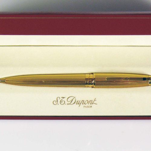 Null DUPOND双头针型号：OLYMPIO；镀金；全新状态；笔芯；带原包装盒和文件；参考号485201以及504LF98，有汉堡Wempe的购买证明。