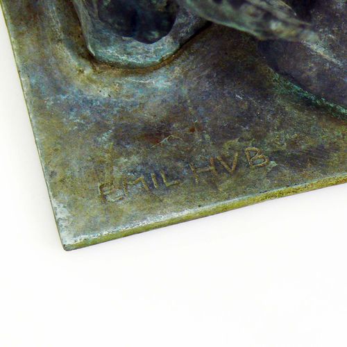 Null Hub, Emil (Frankfurt 1876 - 1954) ''''Harlekin''; 约1920年; 青铜, 棕色/绿锈; 24,5 x&hellip;