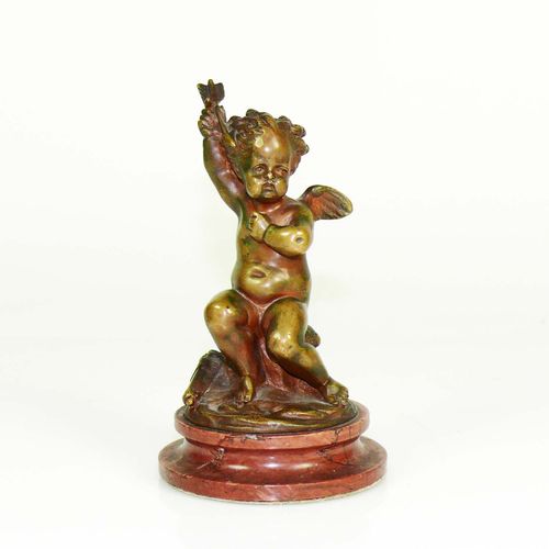Null Kley, Louis (1833 Sens - 1911 Parigi) ''Amor''; su base; bronzo; segno; h: &hellip;