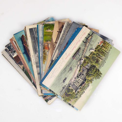 Null Picture postcard collection 46 cards (used) mainly area Lake Constance; als&hellip;