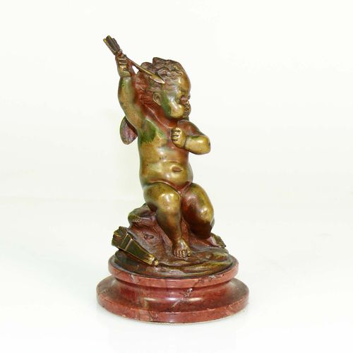 Null Kley, Louis (1833 Sens - 1911 Paris) ''Amor'' ; sur socle ; bronze ; signe &hellip;