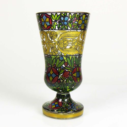 Null Foot cup (Steinschönau, ca. 1915) Design: A. Beckert; round solid glass sta&hellip;