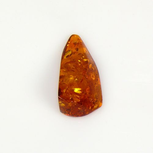 Null Amber drop shape with numerous inclusions; at the upper edge with drilled, &hellip;