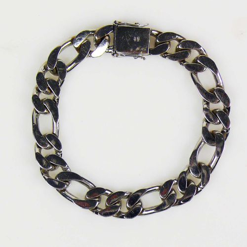 Null Bracelet 18ct WG ; chaîne en boucle ; L : 20 cm ; 59g