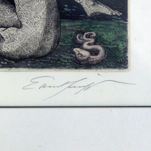 Null 
富克斯, 恩斯特(维也纳 1930 - 2015 维也纳)

"莉莉丝梦见夏娃"；彩色蚀刻版画，1975年；WVZ编号211；34.7 x 25.7&hellip;