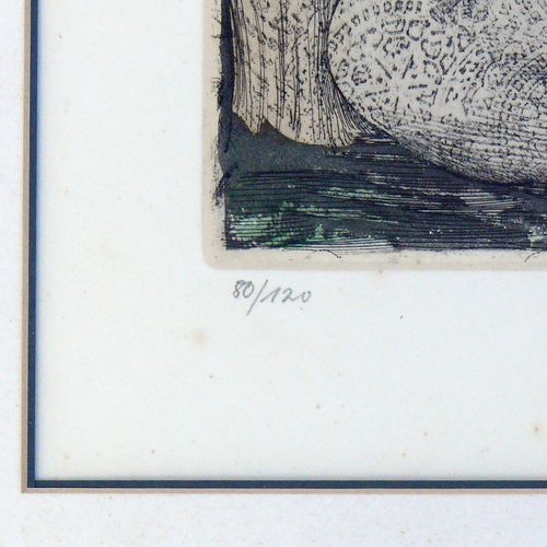 Null 
富克斯, 恩斯特(维也纳 1930 - 2015 维也纳)

"莉莉丝梦见夏娃"；彩色蚀刻版画，1975年；WVZ编号211；34.7 x 25.7&hellip;
