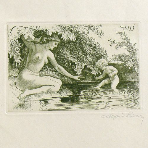 Null 
4种不同的色情描写混合拍品 （20世纪初）

蚀刻画和夹层画；画幅尺寸：21-29 x 23-24厘米