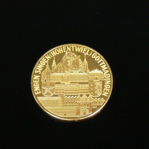 Null 
Goldmedaille
Bodensee Landkreis Konstanz; Gold 900; D: 35 mm; 29,87g