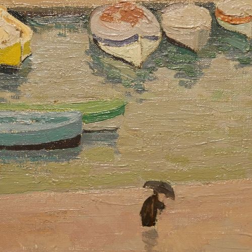 Jac MARTIN FERRIÈRES (1893 1972) 
Le port de Marseille 
Huile sur toile 
Signée &hellip;
