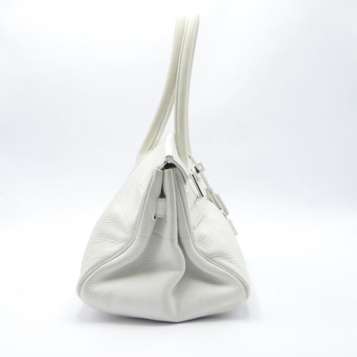 HERMÈS 
Birkin shoulder 
White grained leather bag with two handles, padlock, tw&hellip;