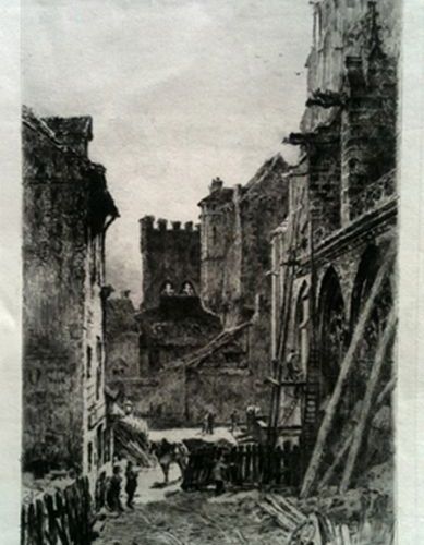 [Bourbonnais] Brunet Debaines « Le Vieux château à Moulins » (1878) 
Estampe, Ea&hellip;