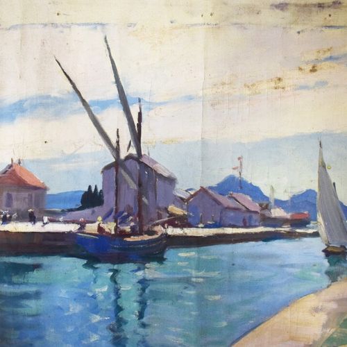 Null DABADIE Henri (1867-1949), attribué à

"Bateaux à quai", "Arbre dans un cha&hellip;