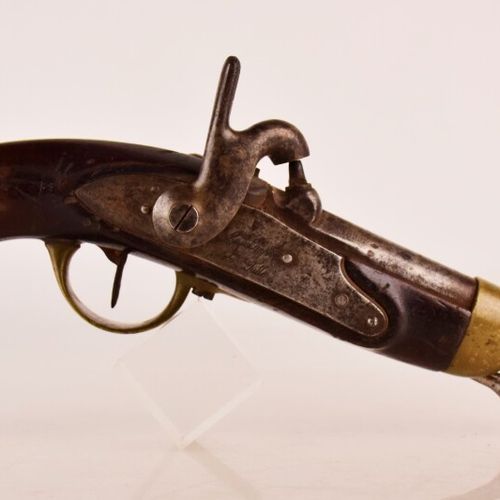 Null * Pistolet d'arçon modèle 1822 T bis à canon rond en acier à pans au tonner&hellip;
