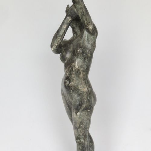 Null DELCOUR- GUIGNARD Marcelle (1896-1978) 

"Femme nue" au bras levé"

Sculptu&hellip;