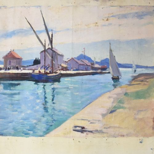 Null DABADIE Henri (1867-1949), attribué à

"Bateaux à quai", "Arbre dans un cha&hellip;