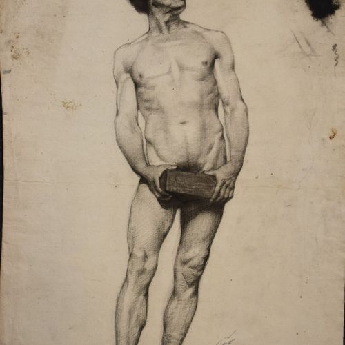 Null DABADIE Henri (1867-1949), attribué à

"Etude de femme nue de dos au tabour&hellip;