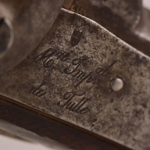 Null * Pistolet d'arçon modèle 1822 T bis à canon rond en acier à pans au tonner&hellip;