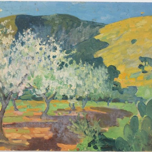Null DABADIE Henri (1867-1949), attribué à

"Arbres fleuris dans la vallée", "Te&hellip;