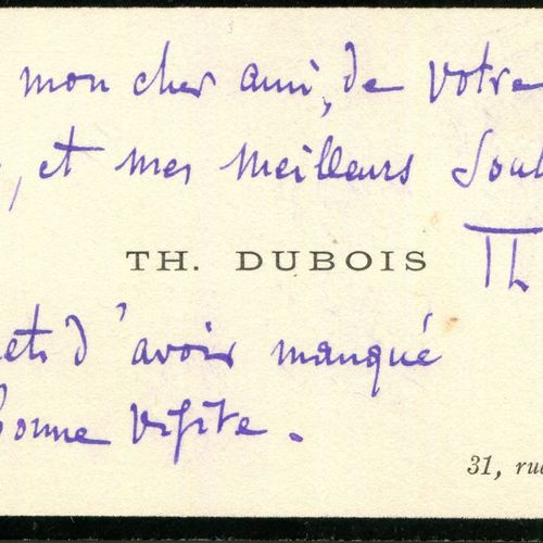 DUBOIS THEODORE: (1837-1924) DUBOIS THEODORE : (1837-1924) Compositeur et organi&hellip;
