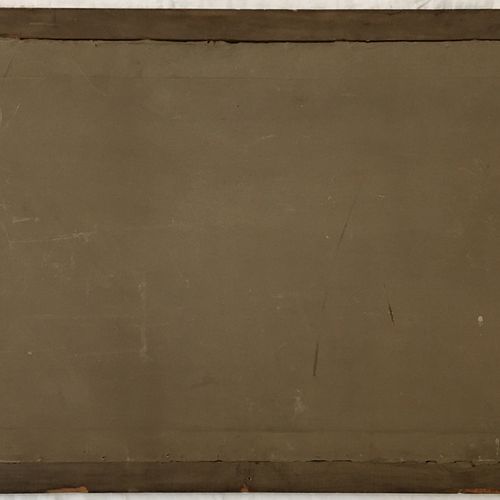 Gustave BRISGAND. Nu allongé brun (tête à gauche). Procédé Braun, 25 x 51 cm.