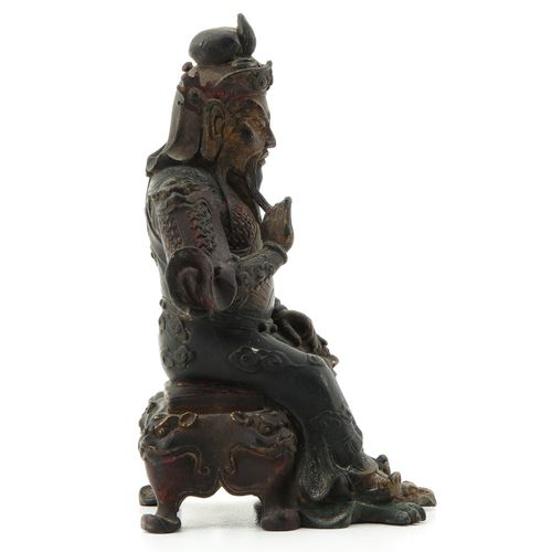 A Bronze Sculpture Représentation d'un philosophe assis sur une chaise, 22 cm. D&hellip;