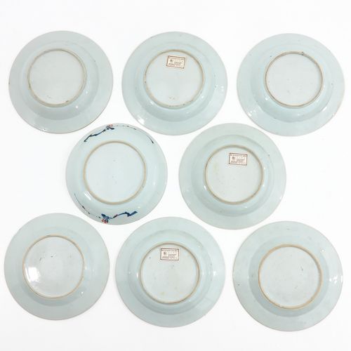 A Collection of 8 Imari Decor Plates Representa una escena en un jardín con deco&hellip;