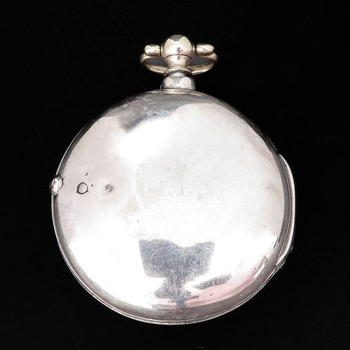 A 19th Century Silver English Pocket Watch 为共济会制造，直径54毫米，重116克。