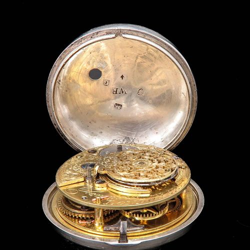 A 19th Century Silver English Pocket Watch Made for the Freemasonry, 54 mm. In d&hellip;