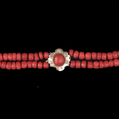 A Collection of Jewelry Including 2 red coral necklaces, coral is 5 - 6 mm. In d&hellip;