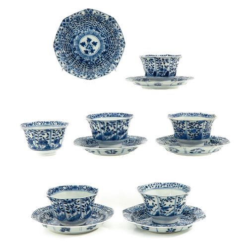 Null A Collection of 6 Cups and Saucers
Depicting flowers in garden, including K&hellip;