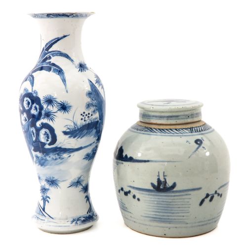 Null A Vase and Ginger Jar
Blue and white landscape and garden decors, vase is 3&hellip;