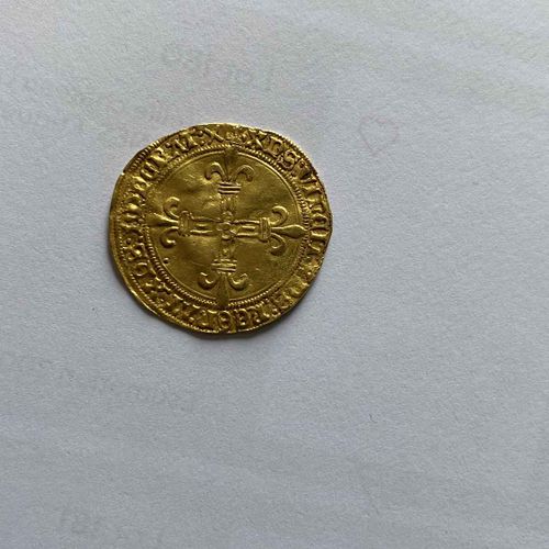 Null Ecu d'oro con sole Luigi XII - XPS : VINCIT . XPS : REGNAT : XPS : IMPERAT &hellip;