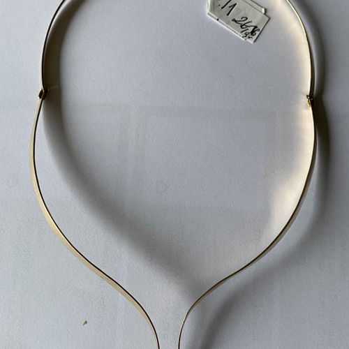 Null Starre Halskette aus Gold - 18k - Gewicht 26 g