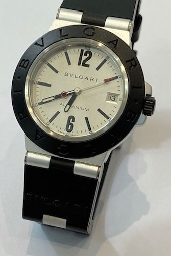 Null Aluminium watch, signed - BVLGARI - 38mm - Automatic movement with date at &hellip;