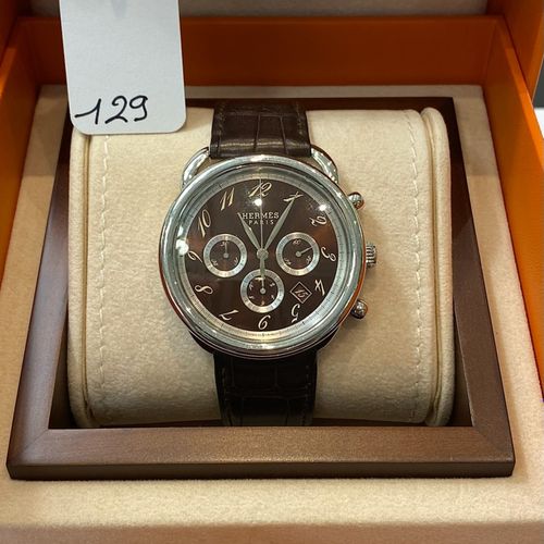 Null Reloj de acero inoxidable para hombre, firmado - HERMÈS - ARCEAU - Très Gra&hellip;