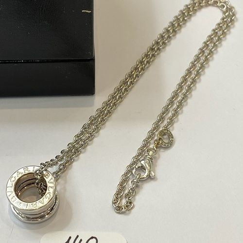 Null Necklace in white gold, signed - BVLGARI - B. ZERO 1 - with its Bvlgari Pen&hellip;