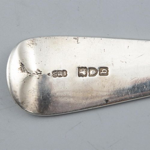 Null Un cucchiaio da portata in argento vittoriano, Londra 1897 circa, marchio d&hellip;