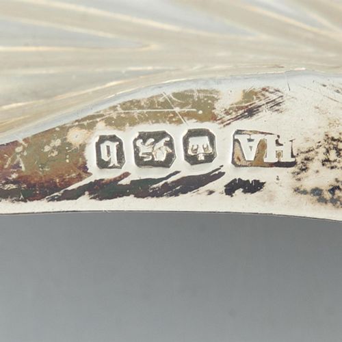 Null UNE PAIRE DE COUVERTS À BEURRE EN ARGENT DE L'ÉPOQUE VICTORIENNE, Sheffield&hellip;