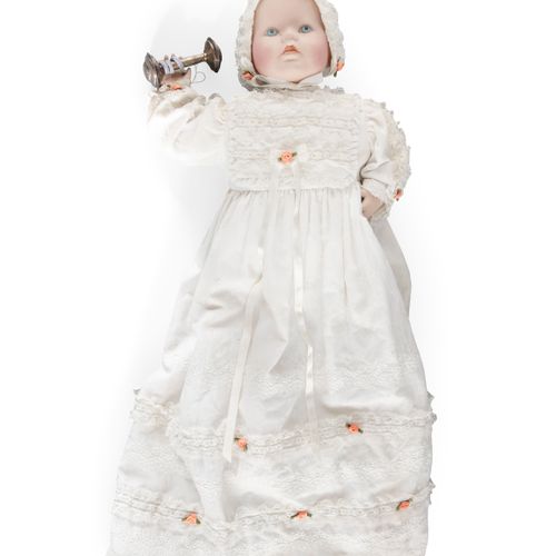 Null A HEUBACH BISQUE PORCELAIN CHARACTER DOLL, c.1910/20, of a standing infant,&hellip;