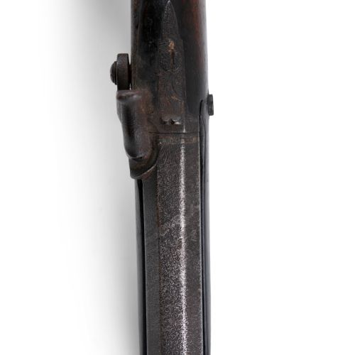 Null A 19TH CENTURY PERCUSSION OVERCOAT PISTOL, with octagonal barrel chequered &hellip;