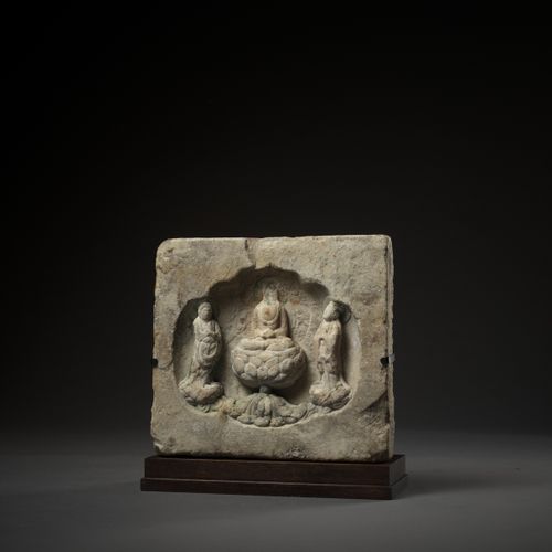 A WHITE MARBLE BUDDHIST STELE, NORTHERN WEI TO NORTHERN QI A WHITE MARBLE BUDDHI&hellip;