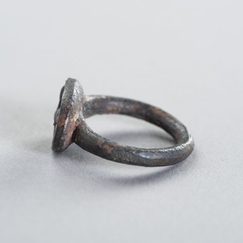A BRONZE INTAGLIO RING DEPICTING A MYTHICAL BEAST A BRONZE INTAGLIO RING DEPICTI&hellip;