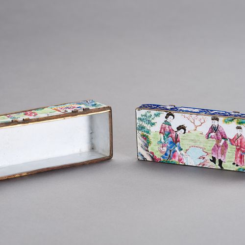 A CANTON ENAMEL BOX BOITE ENAMELÉE EN CANTON
Chine,19e siècle. Boîte rectangulai&hellip;