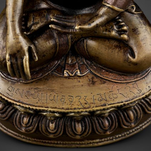 A PORTRAIT BRONZE OF A MONK, COPPER- AND SILVER-INLAID, 16TH-18TH CENTURY PORTRA&hellip;